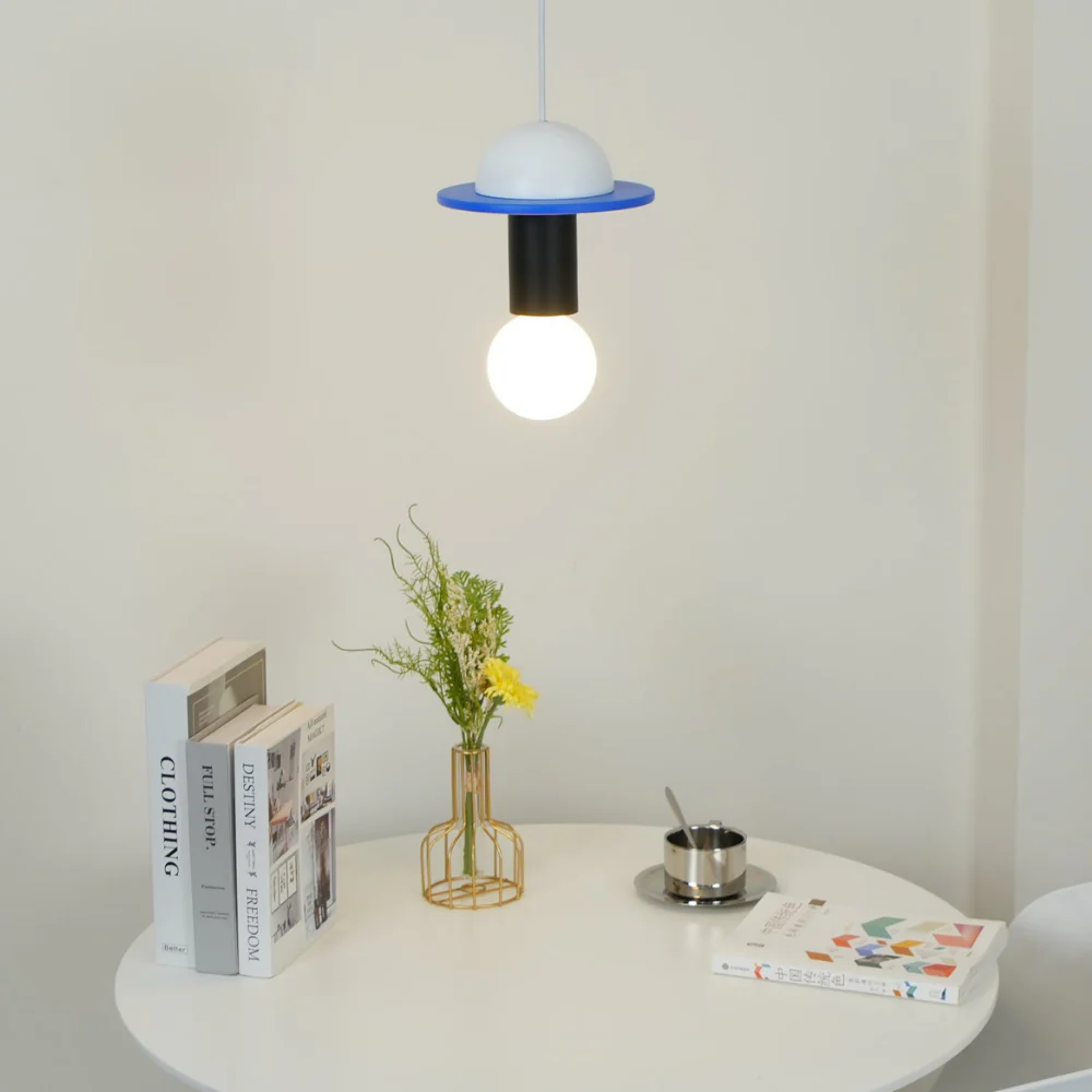 Nordic Geometric Wood Pendant Light - Modern Hand-Turned Orbital Hanging Lamp - Image 30