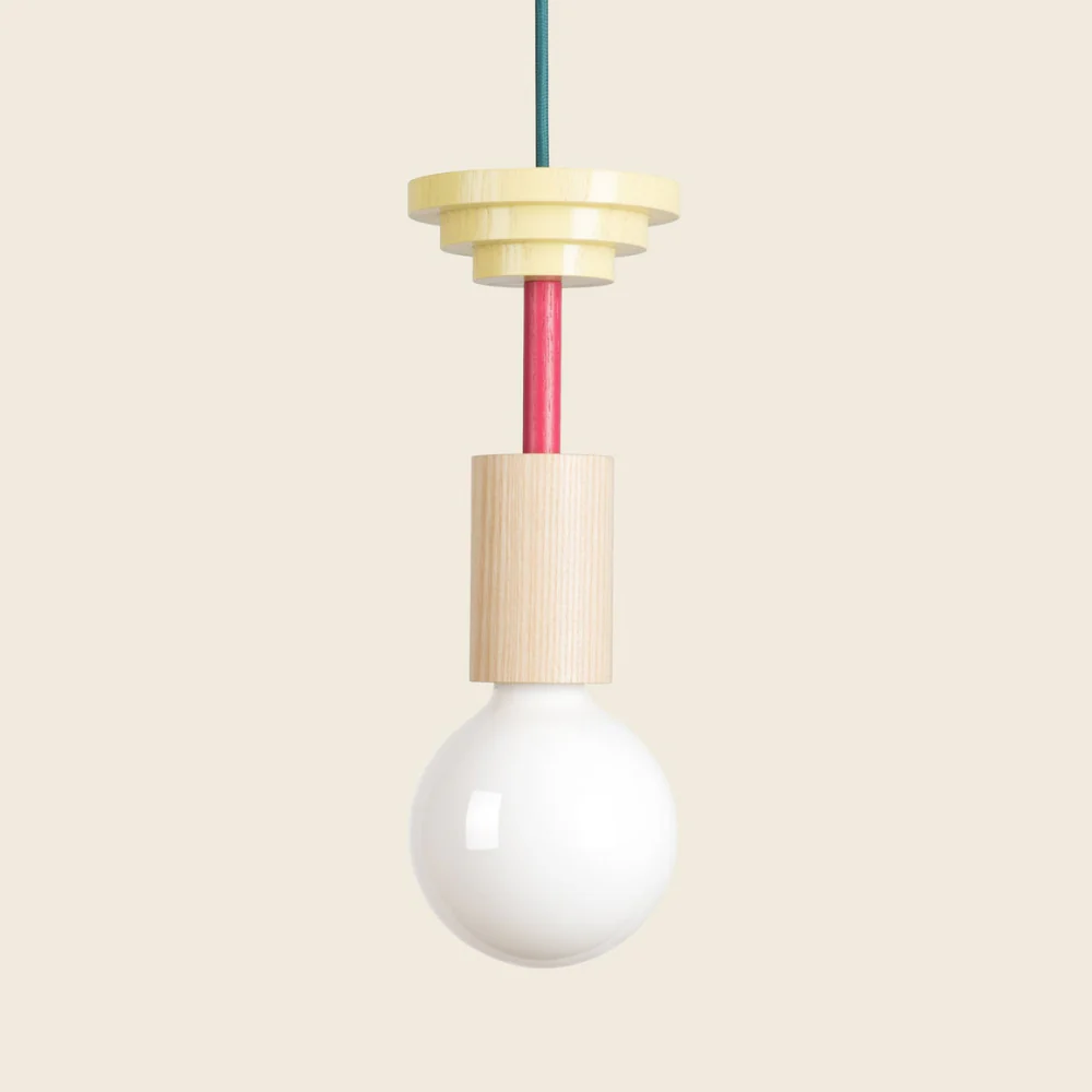 Nordic Geometric Wood Pendant Light - Modern Hand-Turned Orbital Hanging Lamp - Image 39
