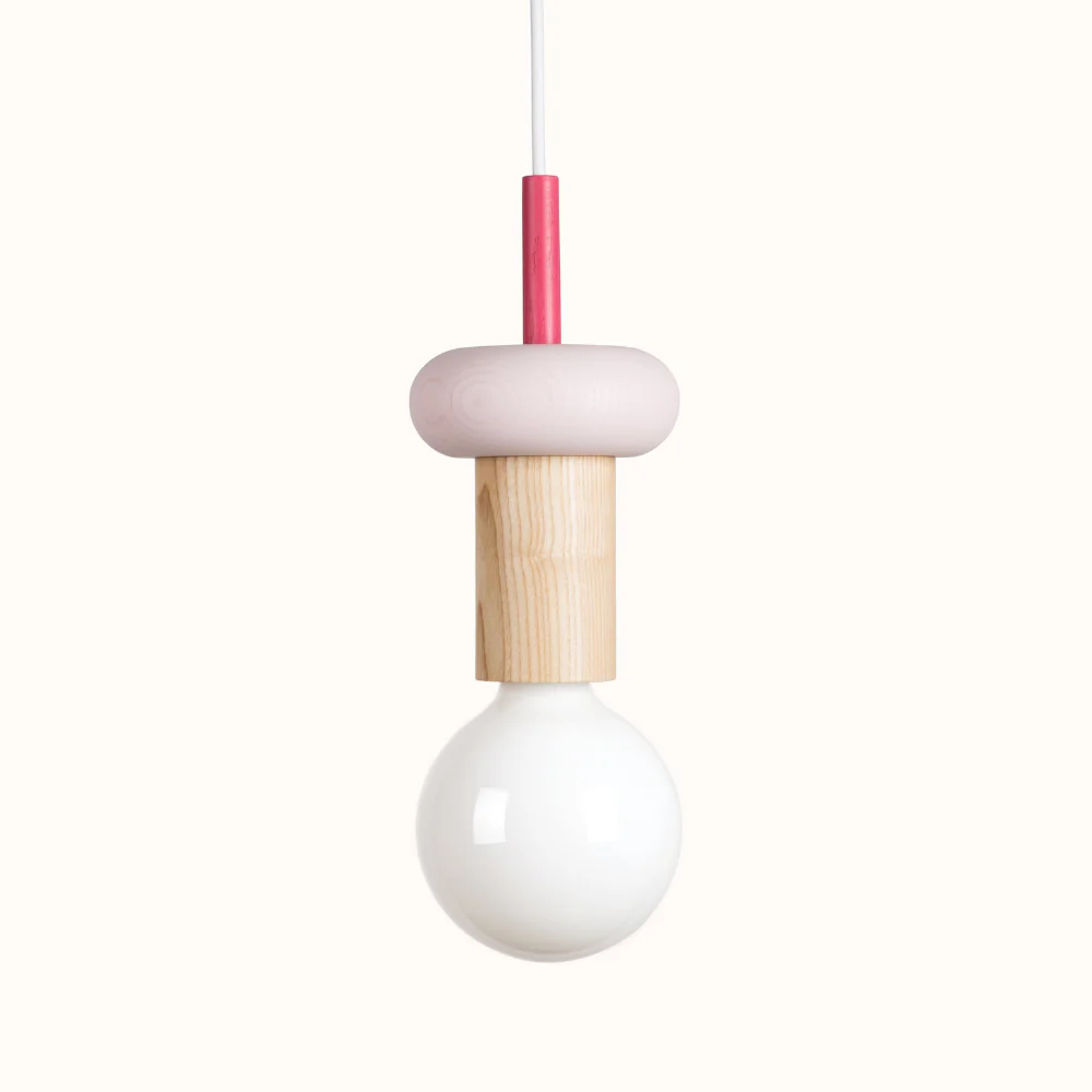 Nordic Geometric Wood Pendant Light - Modern Hand-Turned Orbital Hanging Lamp - Image 47