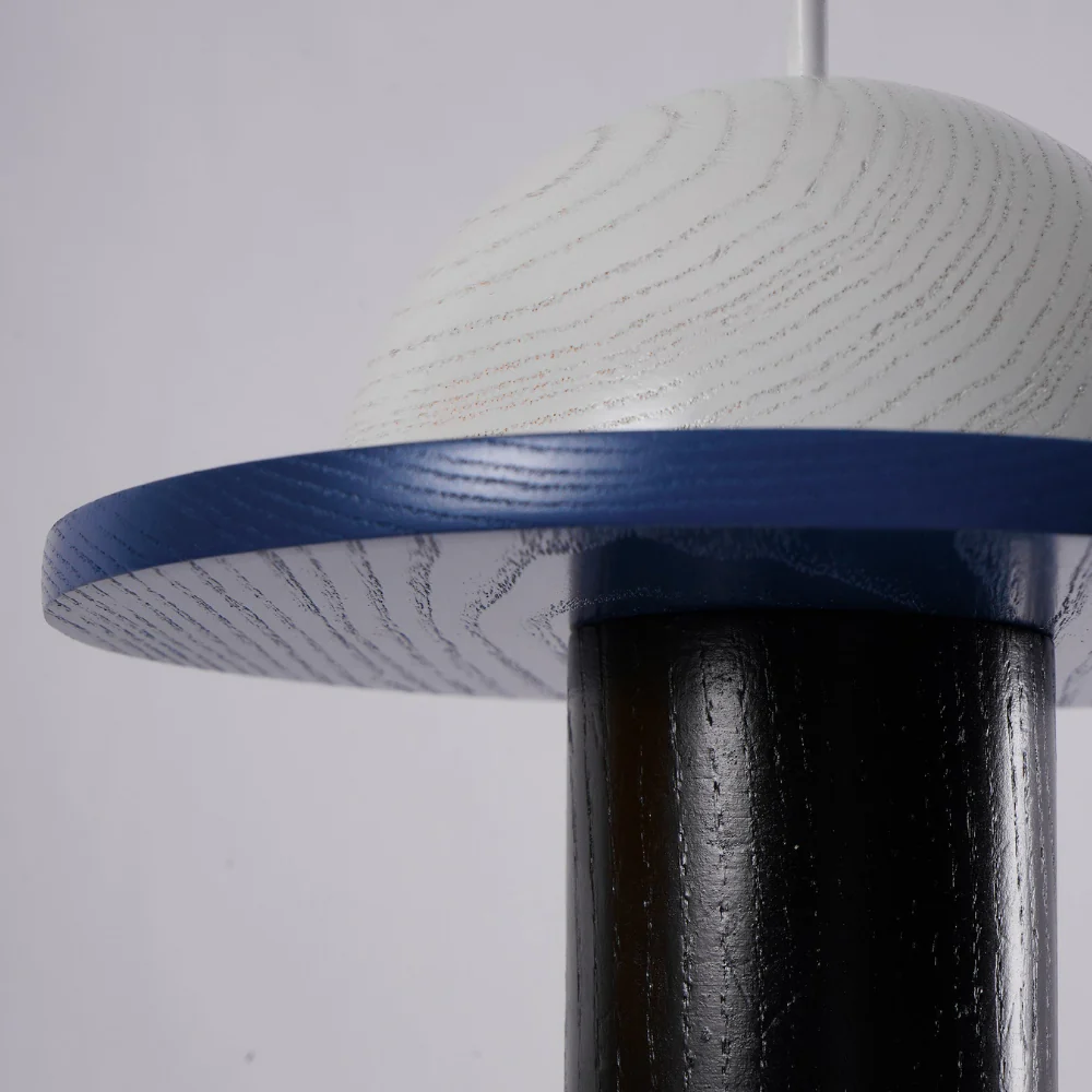 Nordic Geometric Wood Pendant Light - Modern Hand-Turned Orbital Hanging Lamp - Image 50