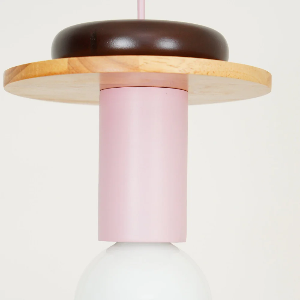Nordic Geometric Wood Pendant Light - Modern Hand-Turned Orbital Hanging Lamp - Image 54