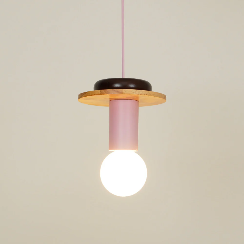 Nordic Geometric Wood Pendant Light - Modern Hand-Turned Orbital Hanging Lamp - Image 55
