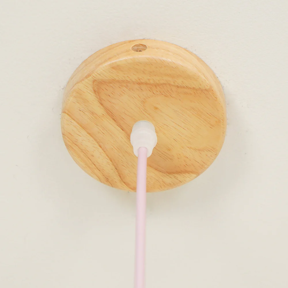 Nordic Geometric Wood Pendant Light - Modern Hand-Turned Orbital Hanging Lamp - Image 56