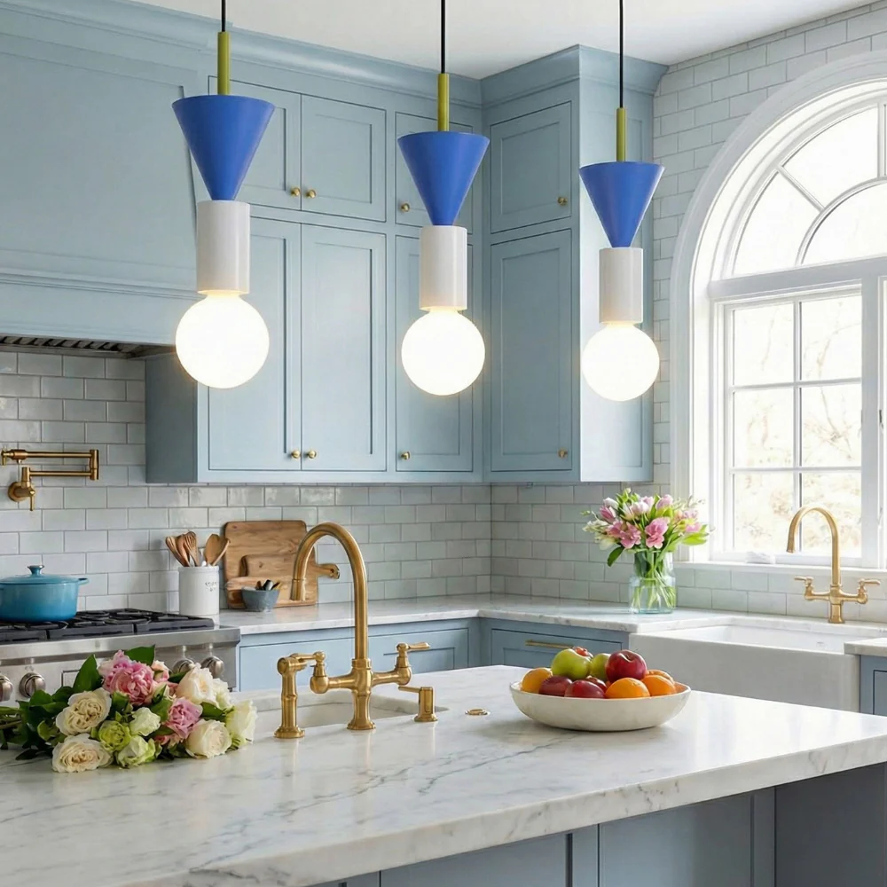 Nordic Geometric Wood Pendant Light - Modern Hand-Turned Orbital Hanging Lamp - Image 9