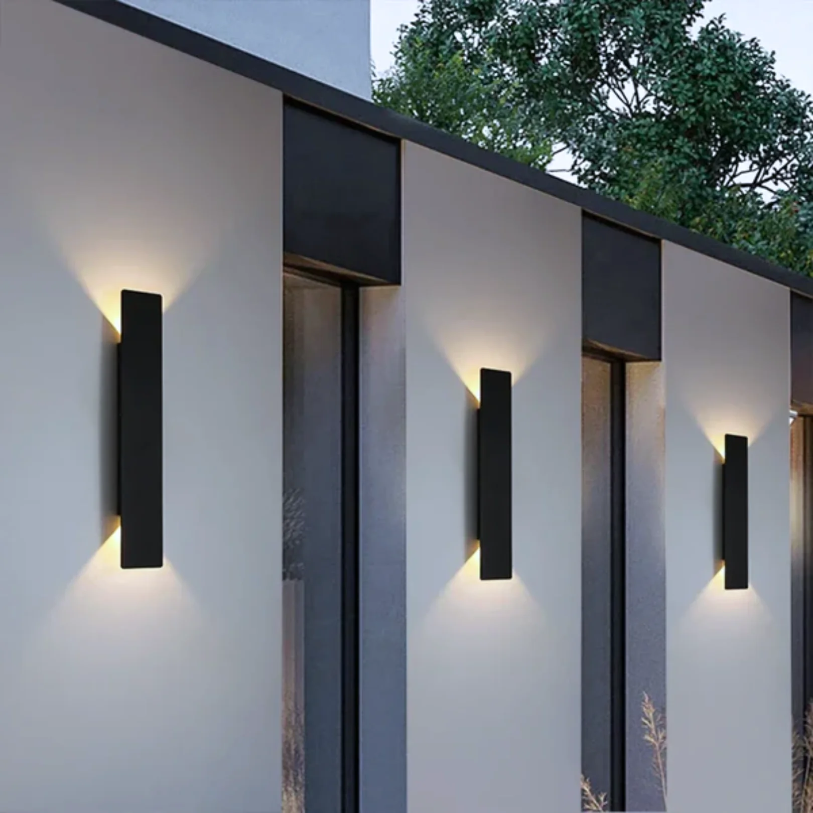 Outdoor Linear LED Wall Sconce - Garden Lamp - Image 12