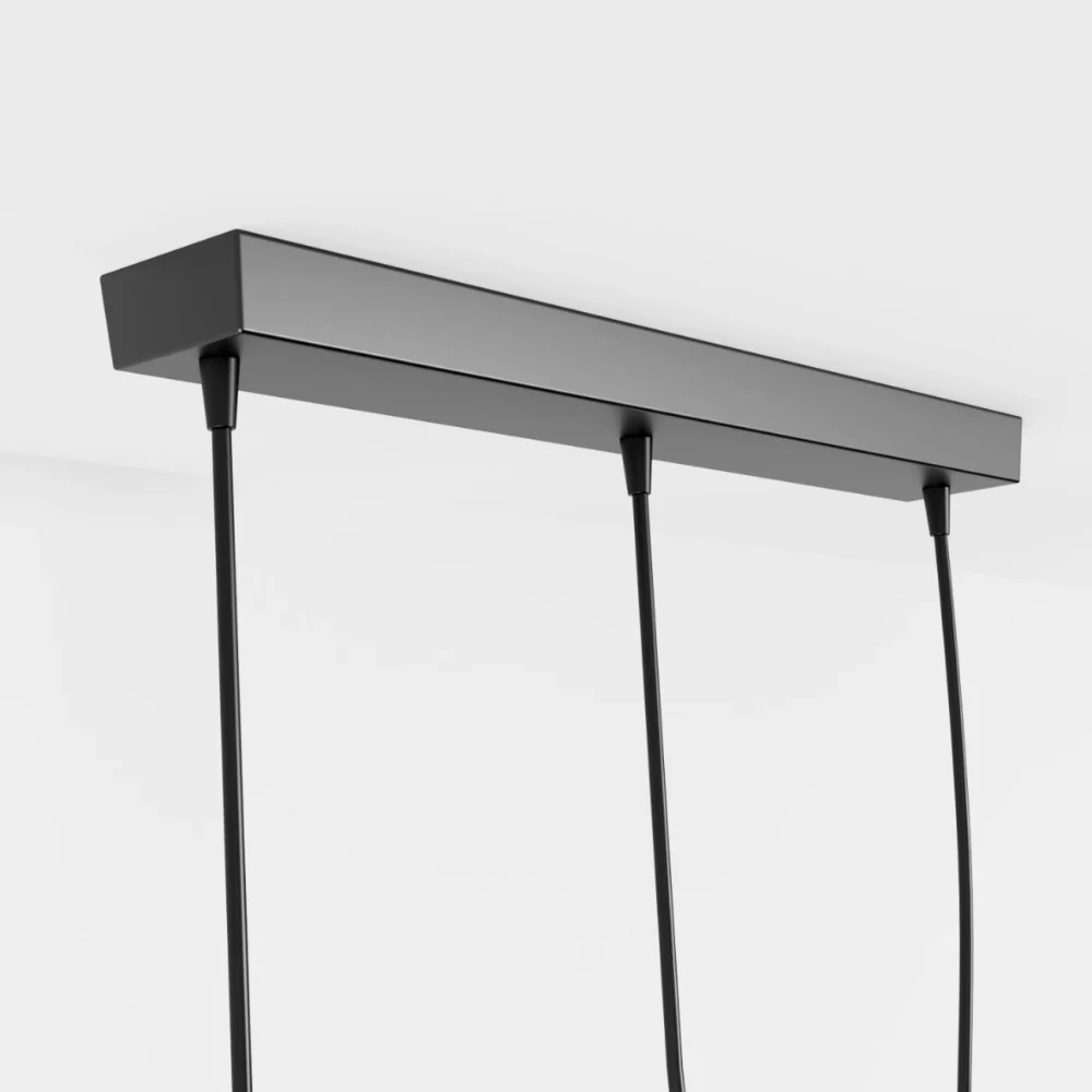 Pendant Light with Iron Figure Frame - Modern Mid Century Industrial - Image 11