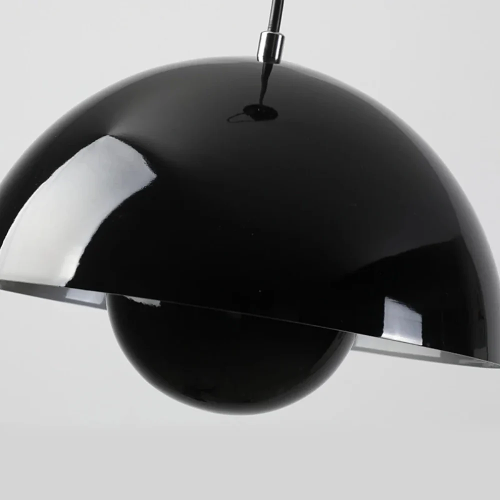 Pendant Light with Nested Dome Metal Shades - Mid Century Modern Retro - Image 28
