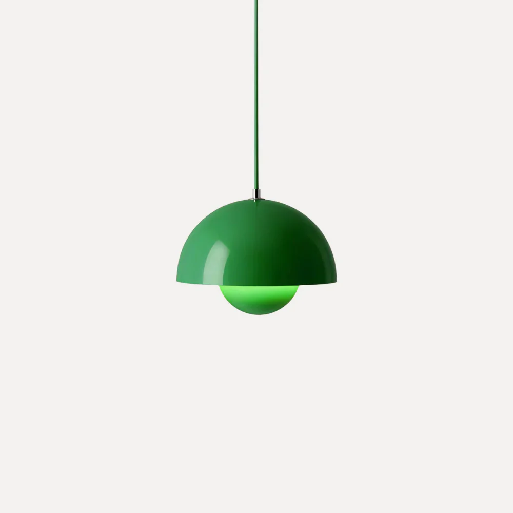 Pendant Light with Nested Dome Metal Shades - Mid Century Modern Retro - Image 38