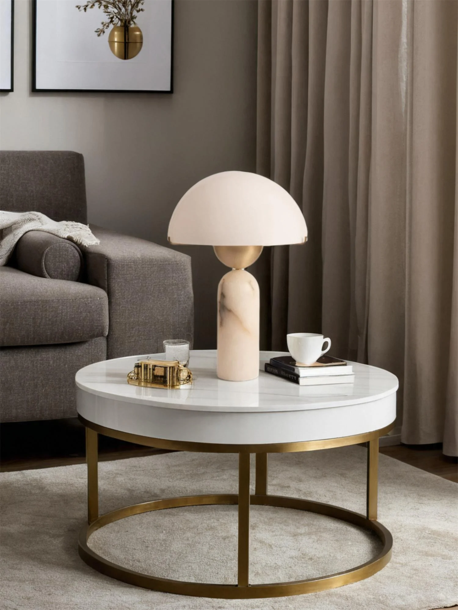 Plinth Stone Table Lamp - Image 21