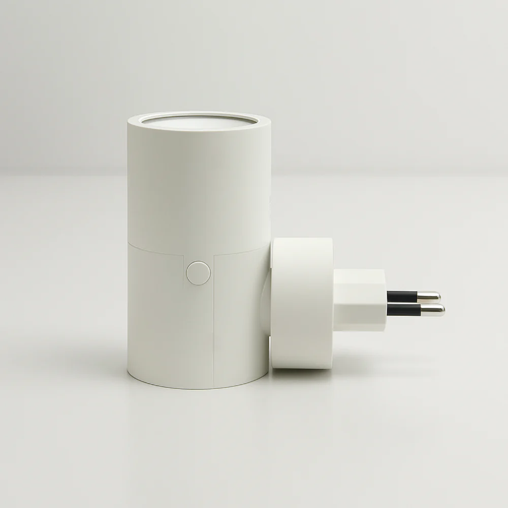 Plug In LED Night Light Wall Sconce - Dual Direction Cylinder - Image 3
