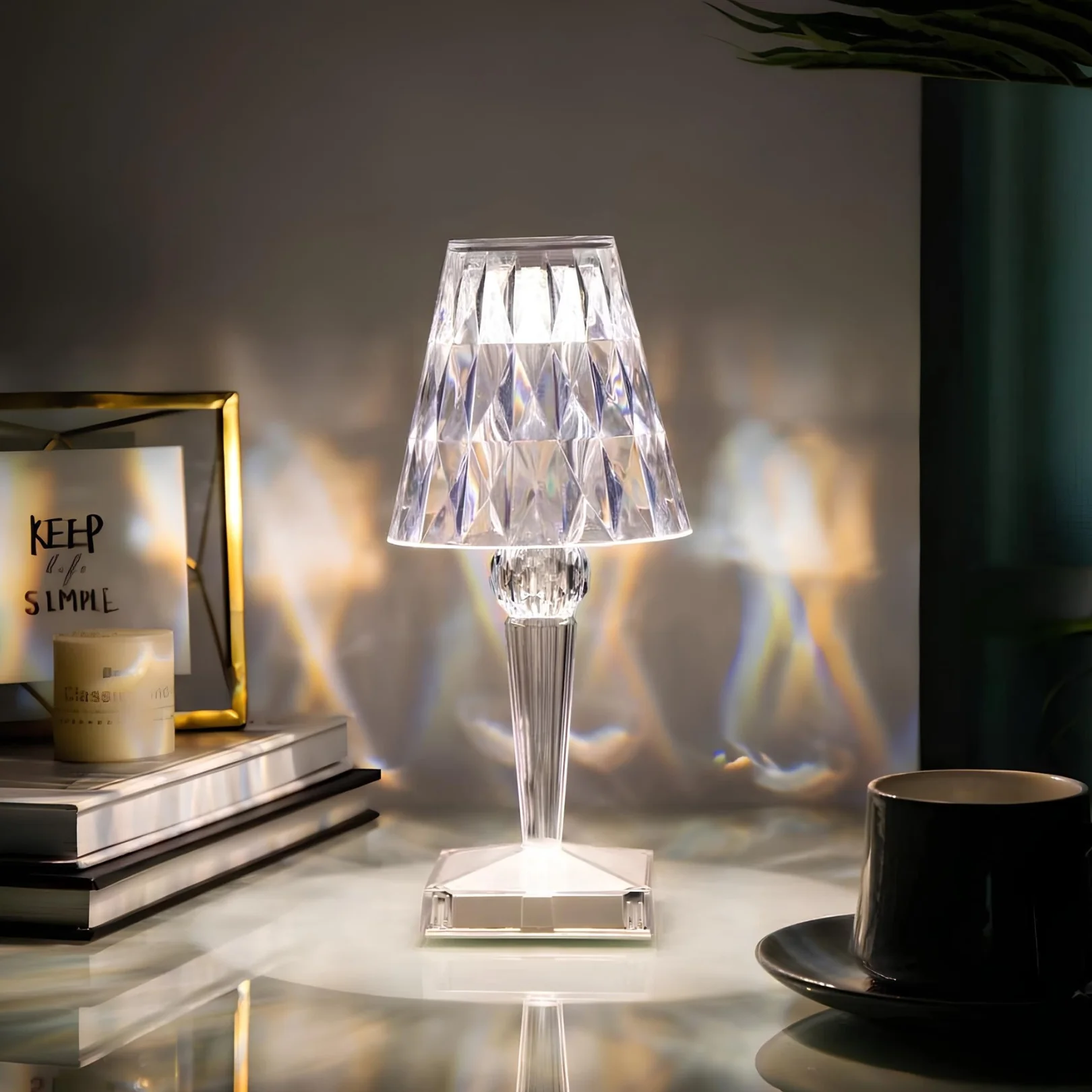 Rechargeable Cordless Crystal LED Lamp - Image 10