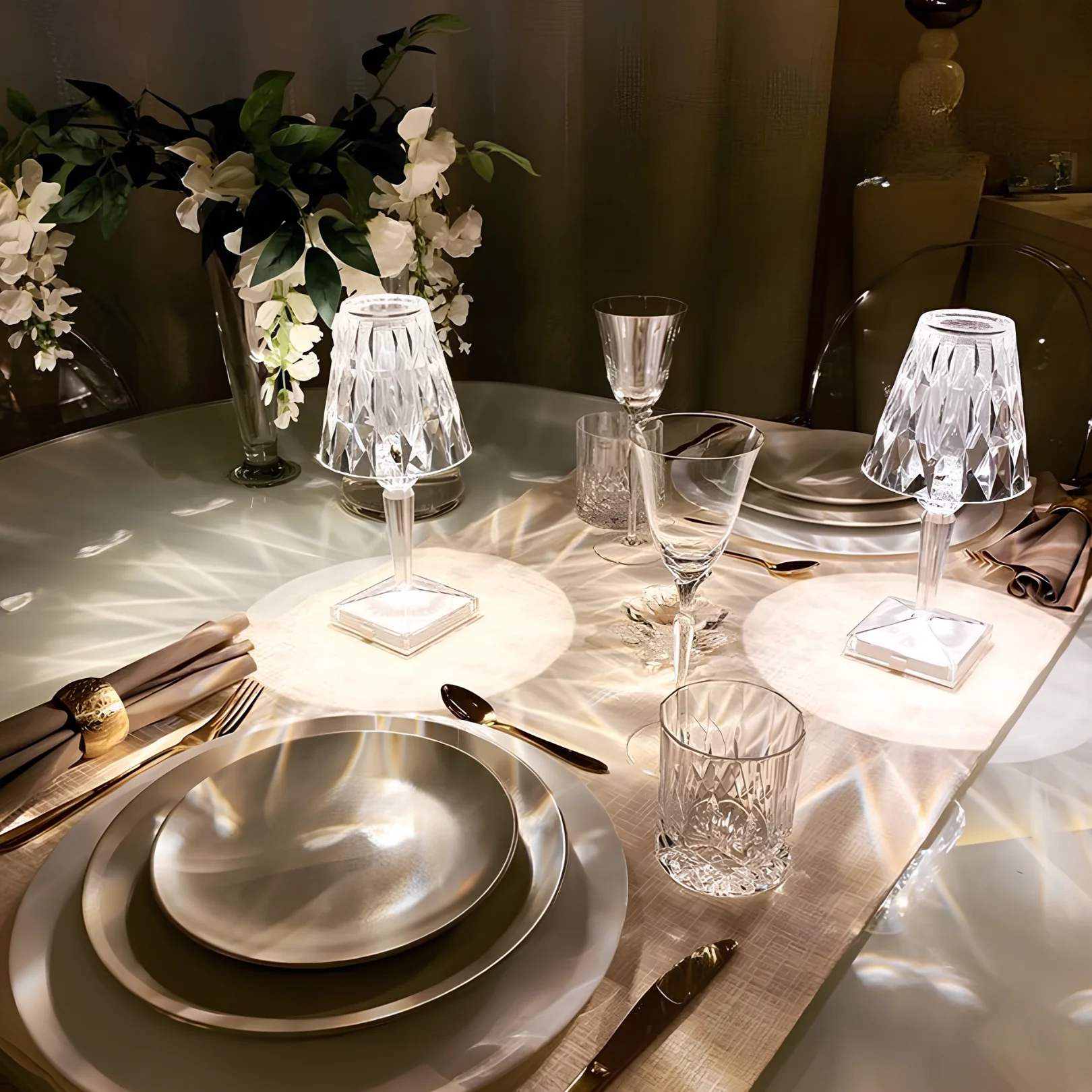 Rechargeable Cordless Crystal LED Lamp - Image 12