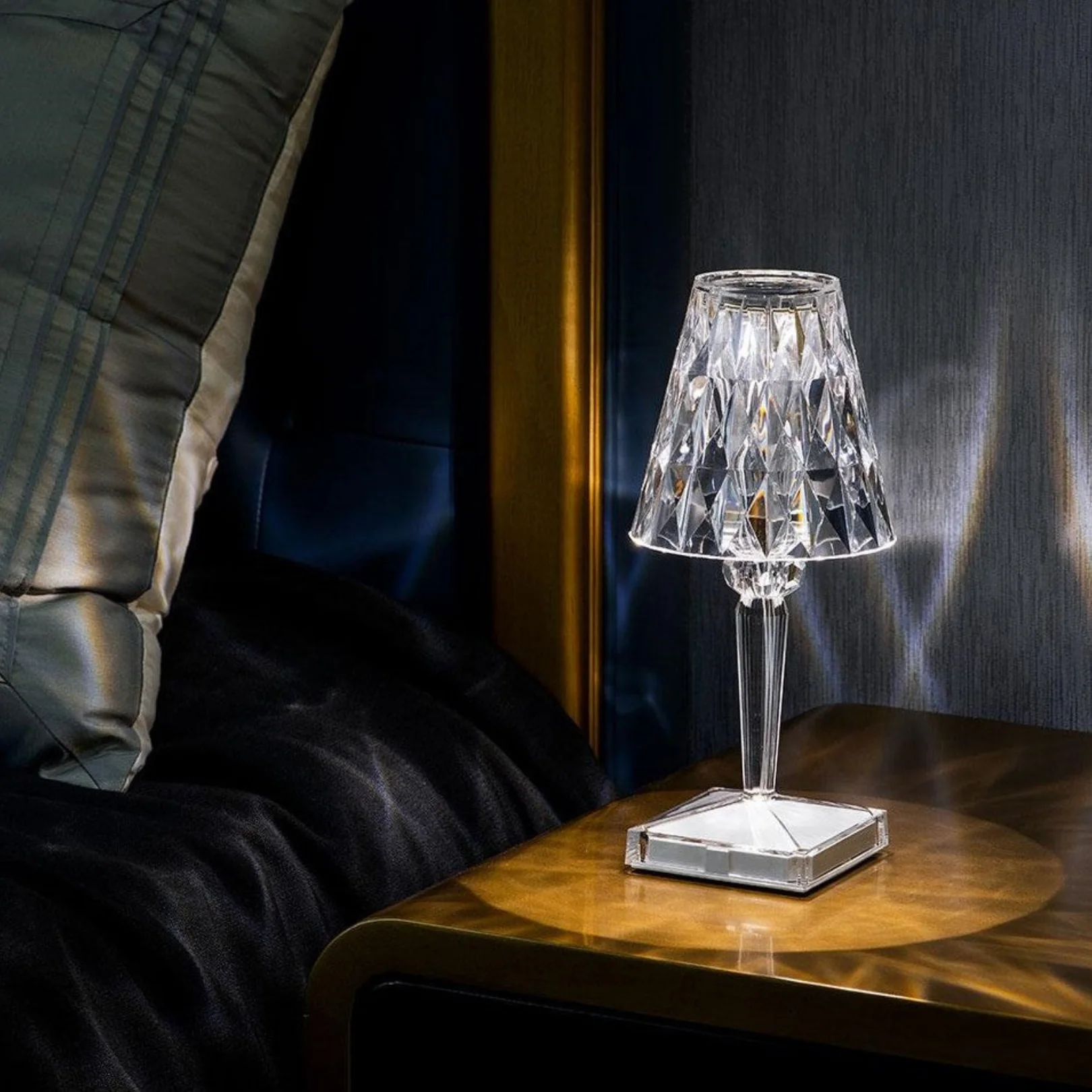 Rechargeable Cordless Crystal LED Lamp - Image 3