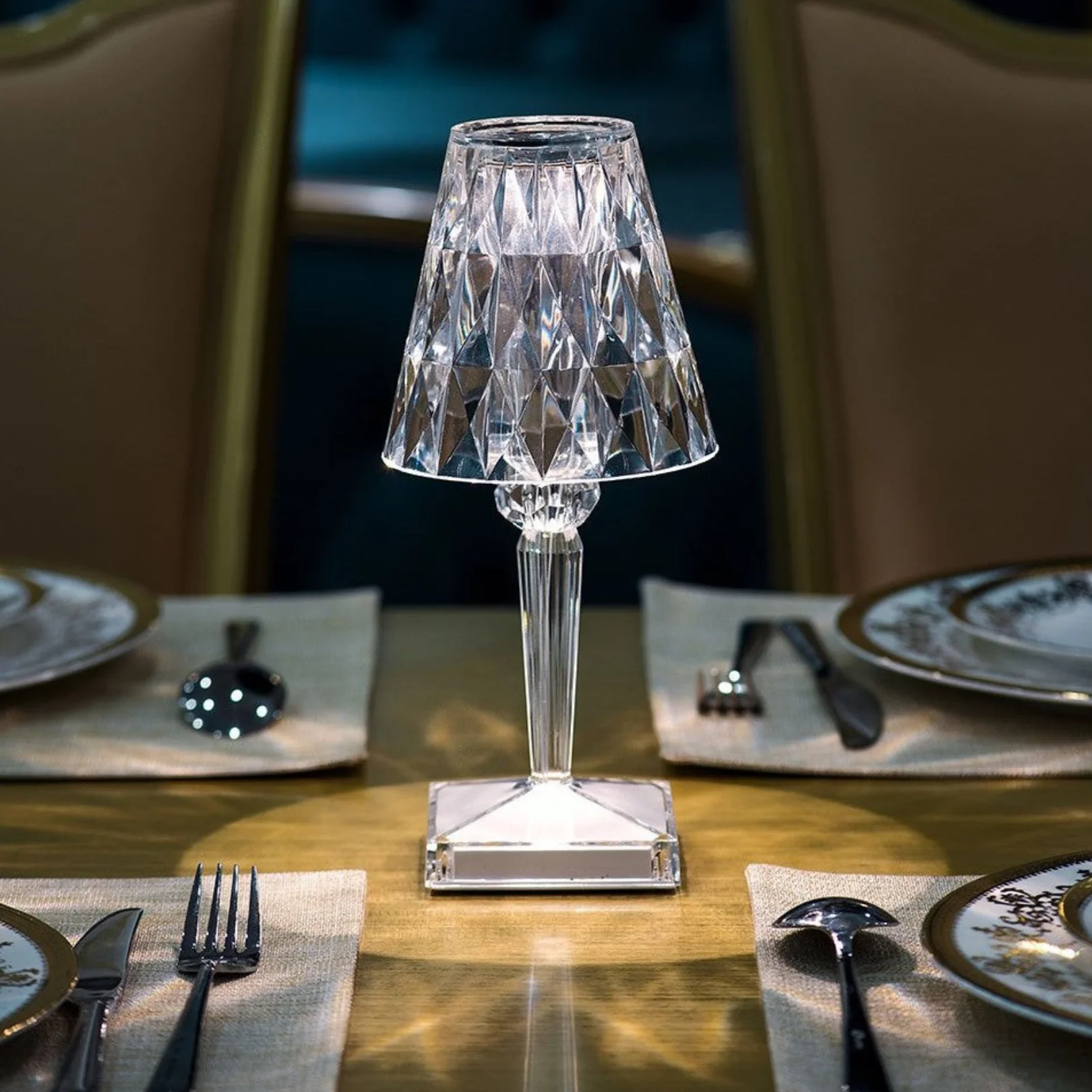 Rechargeable Cordless Crystal LED Lamp - Image 6