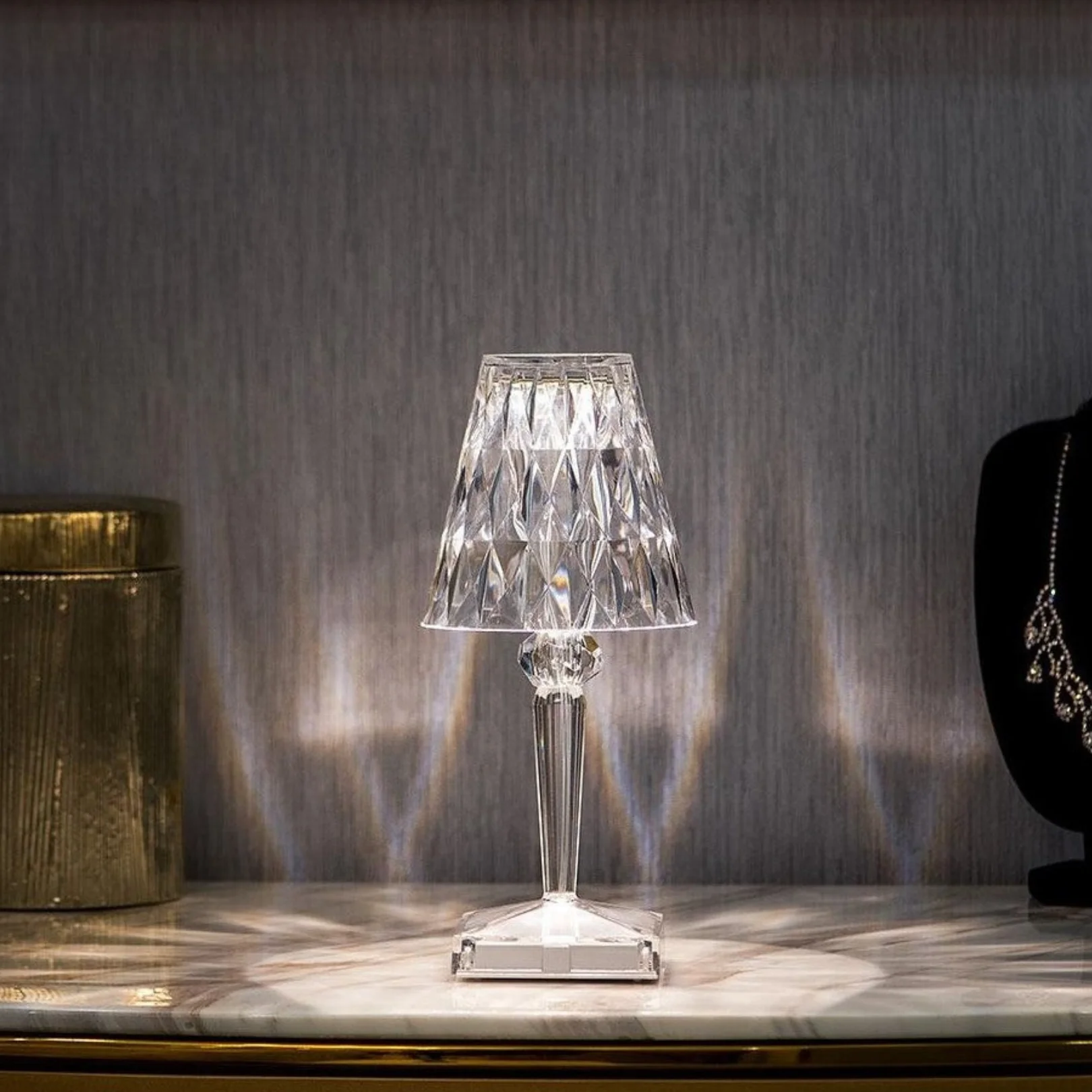 Rechargeable Cordless Crystal LED Lamp - Image 7