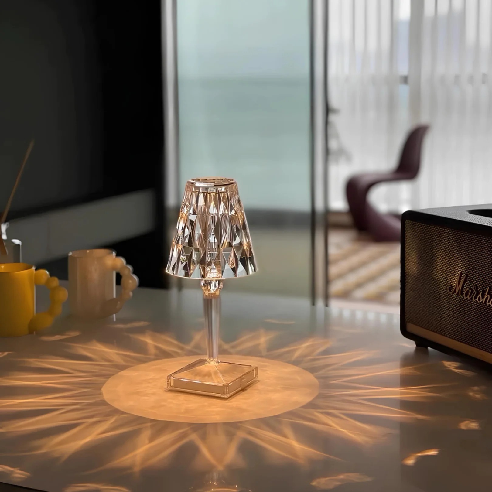 Rechargeable Cordless Crystal LED Lamp - Image 8