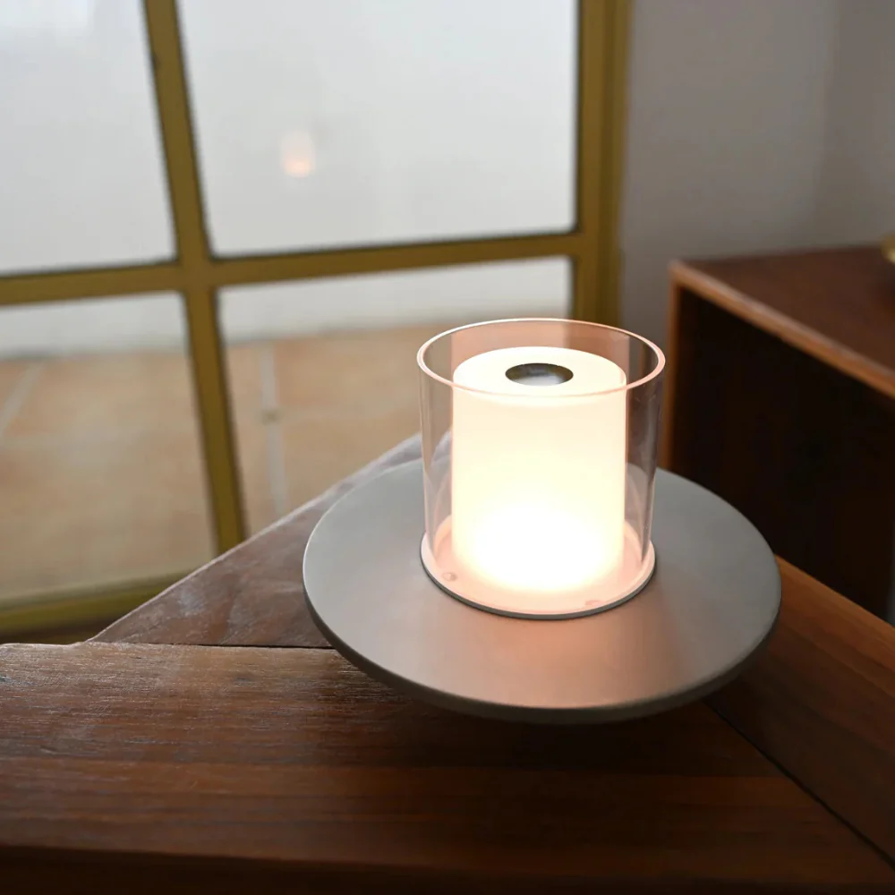 Rechargeable Cordless LED Candle Lamp - Gesture Control Dimmable Light - Image 13