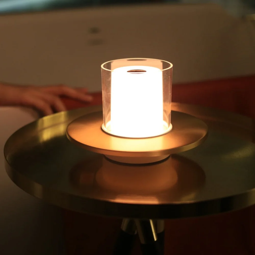 Rechargeable Cordless LED Candle Lamp - Gesture Control Dimmable Light - Image 7