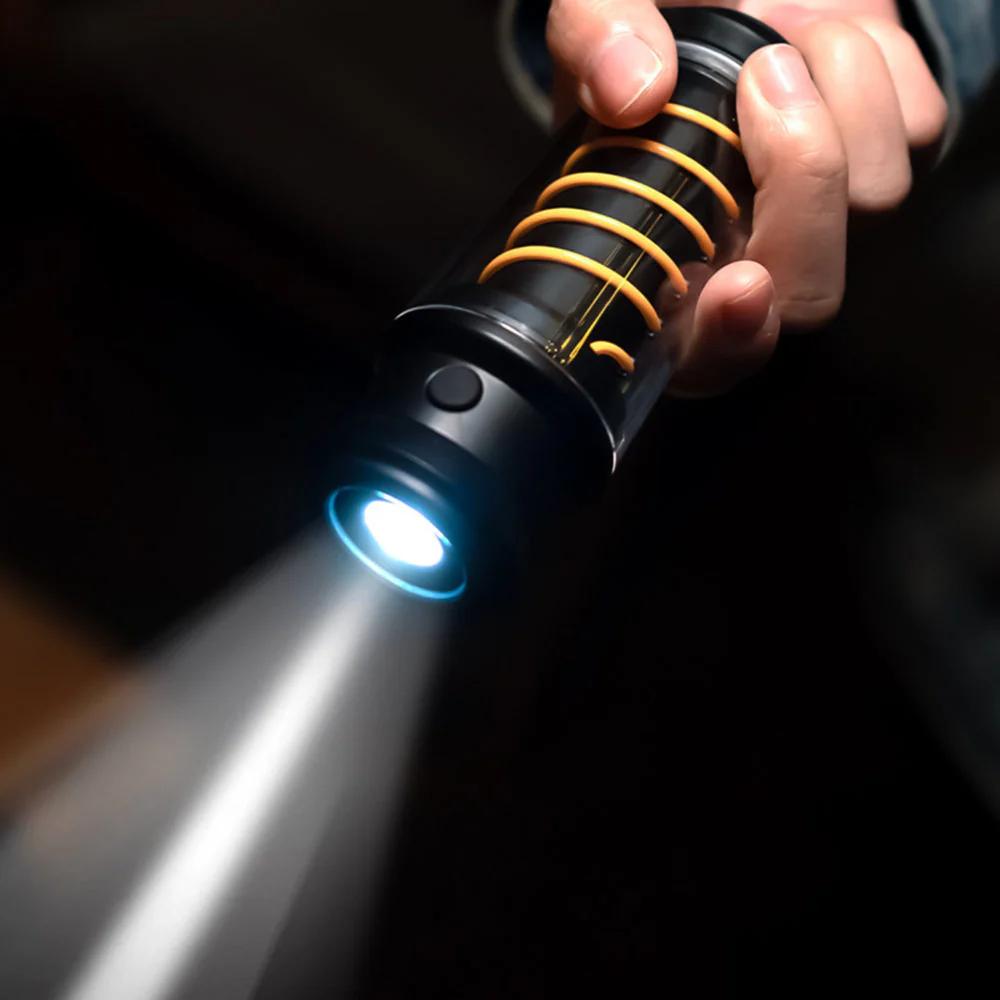 Rechargeable Outdoor Lantern with Warm Glow Coil - Metal Hanging Hook and Stand - Image 3