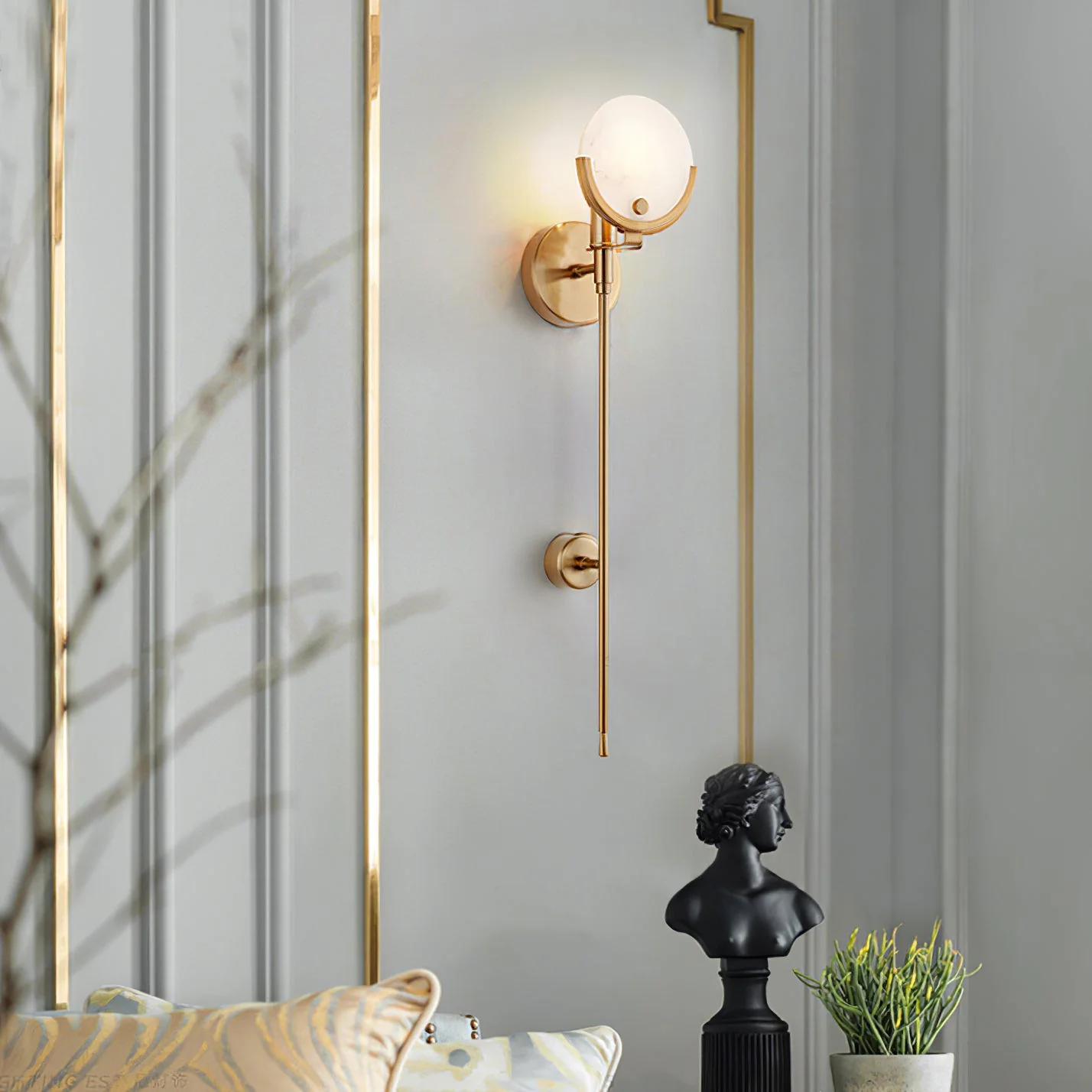 Scepter Brass Wall Sconce - Image 18