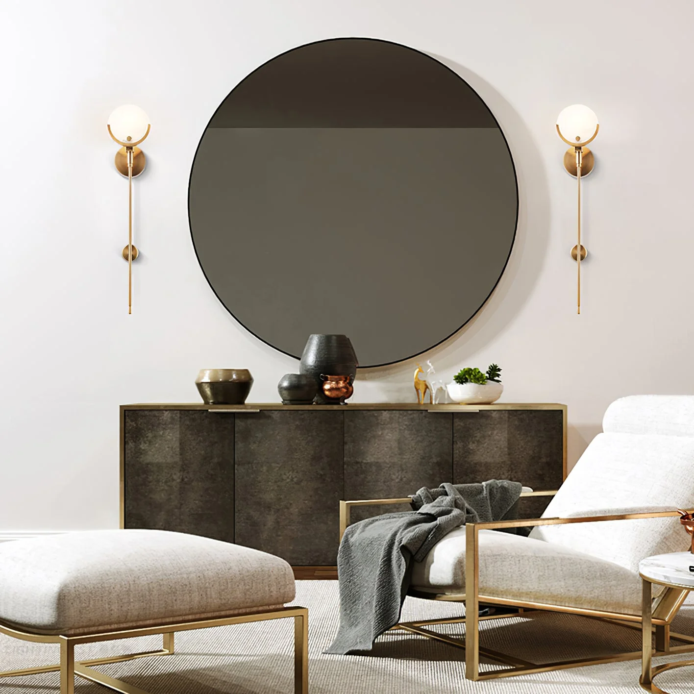 Scepter Brass Wall Sconce - Image 20
