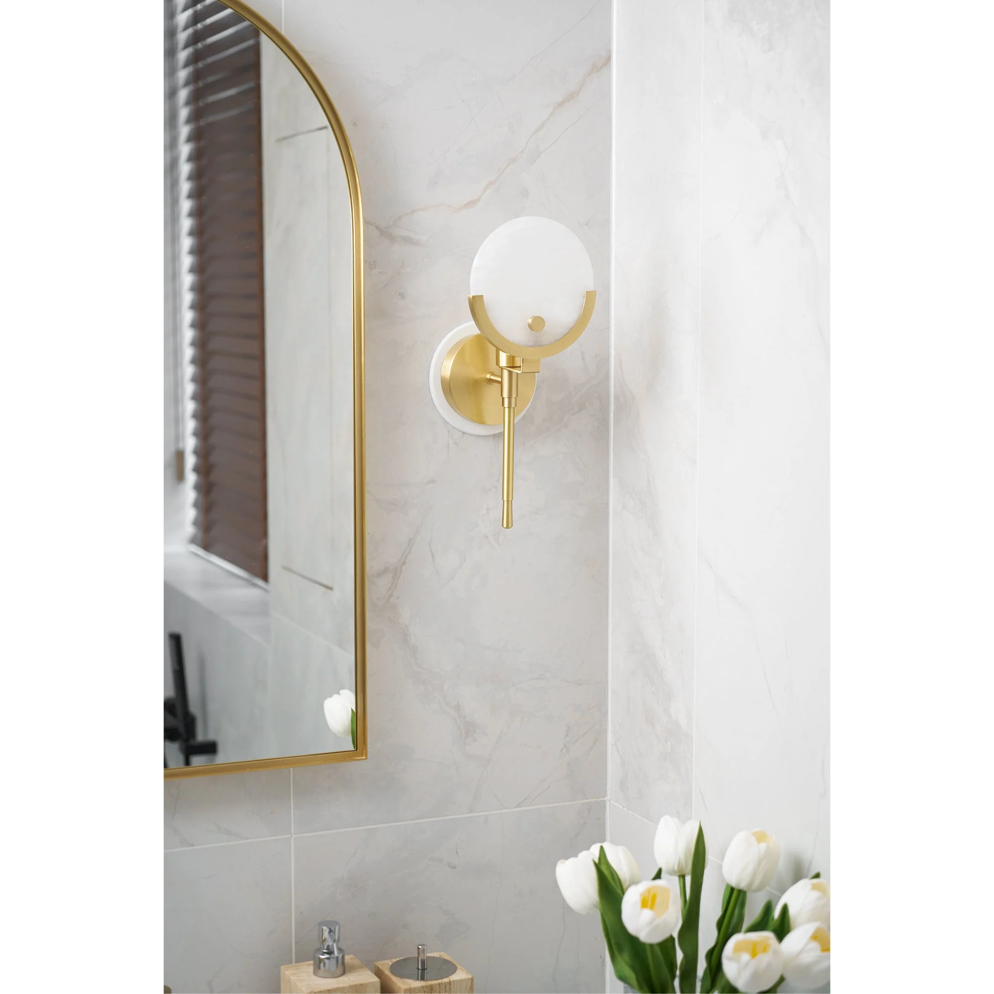 Scepter Brass Wall Sconce - Image 7