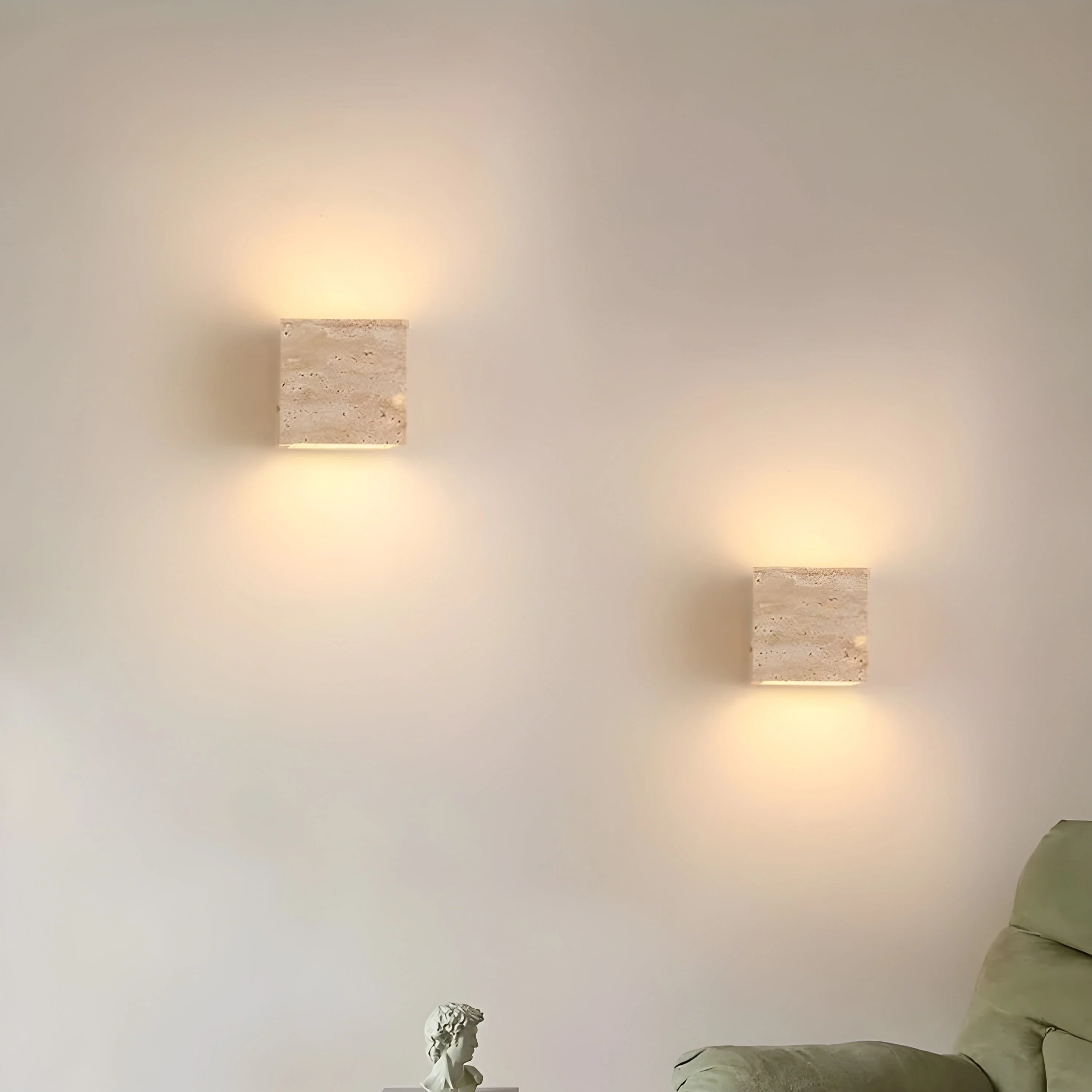 Sentinel Travertine Wall Light - Image 3