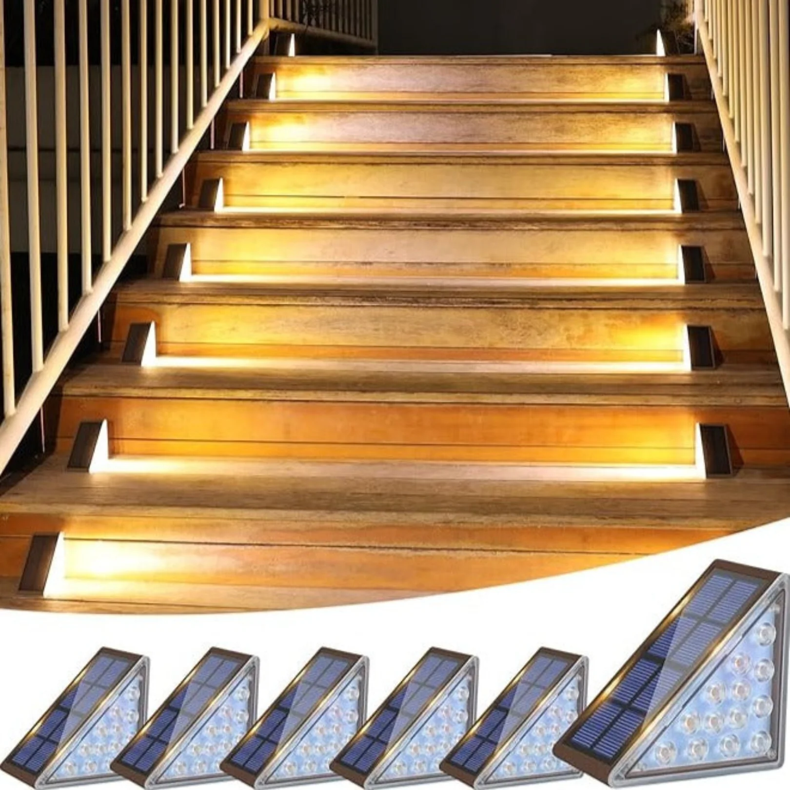 Solar Powered Stair Lights for Outdoor & Indoor - Image 6