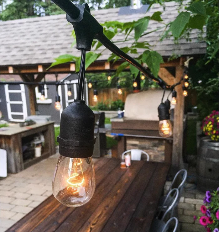 Solar-Powered Weather-Ready Outdoor Globe String Lights – Warm White Bistro - Image 7
