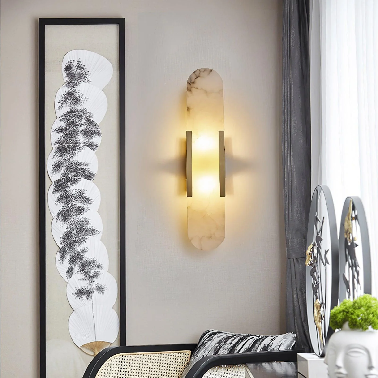 Stele Alabaster Sconce - Image 16