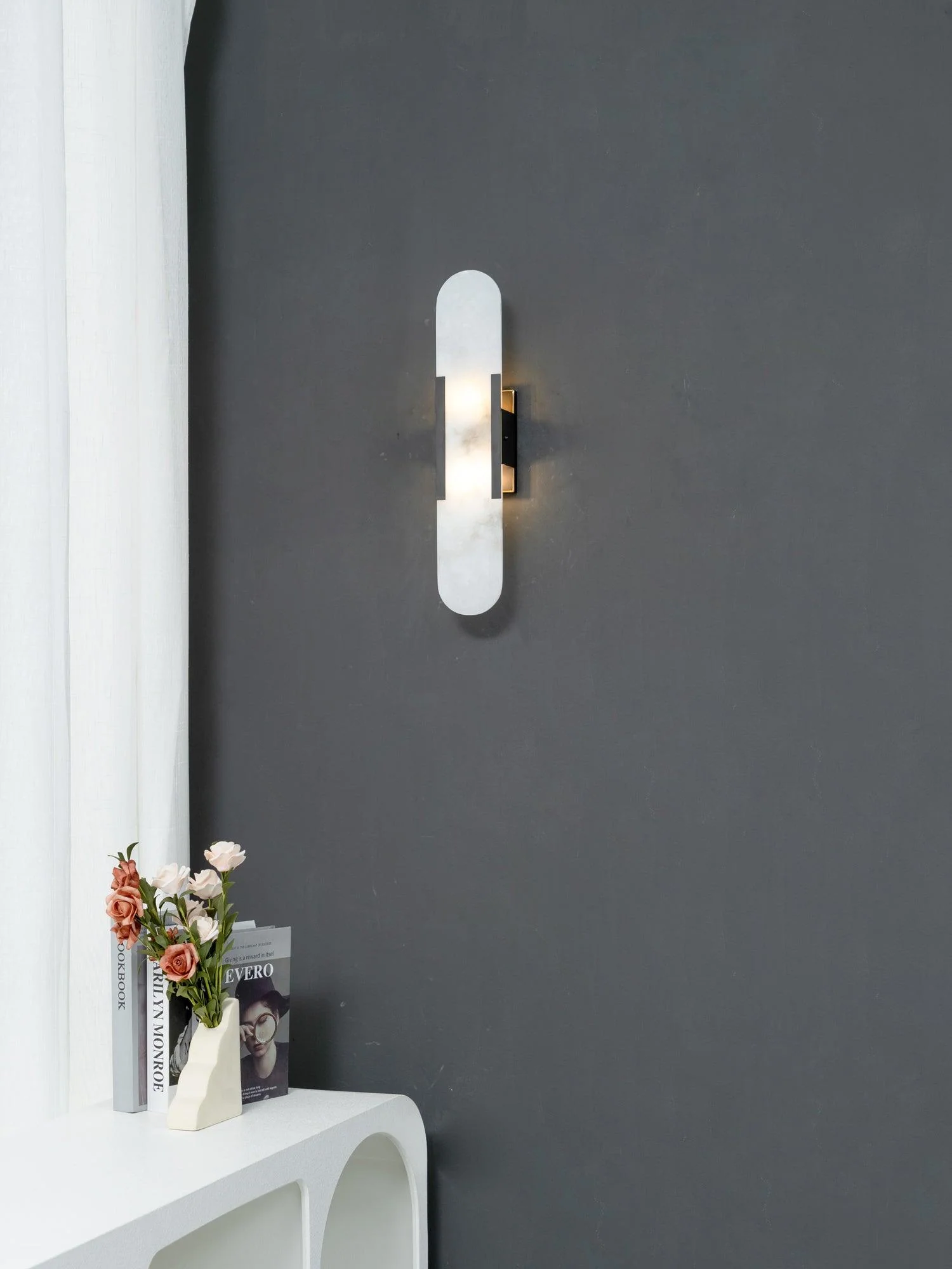 Stele Alabaster Sconce - Image 32