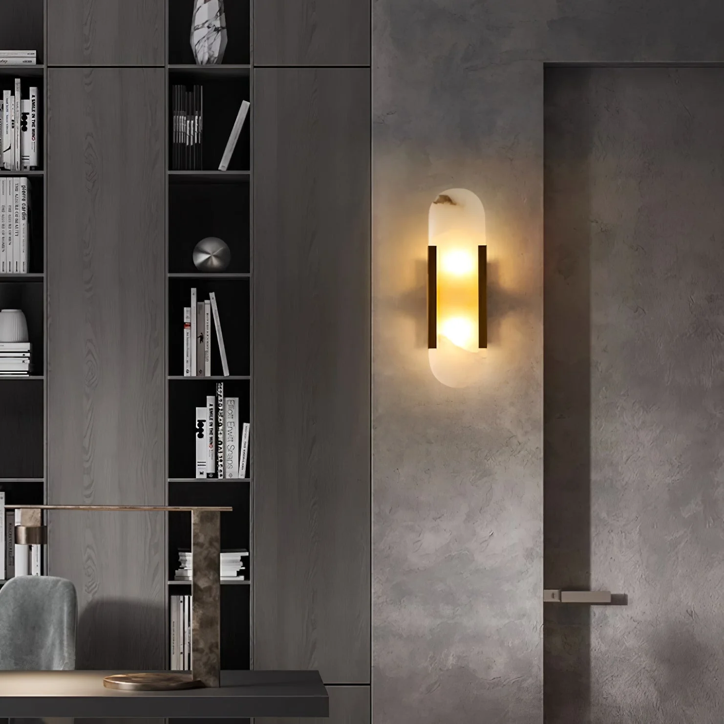 Stele Alabaster Sconce - Image 81