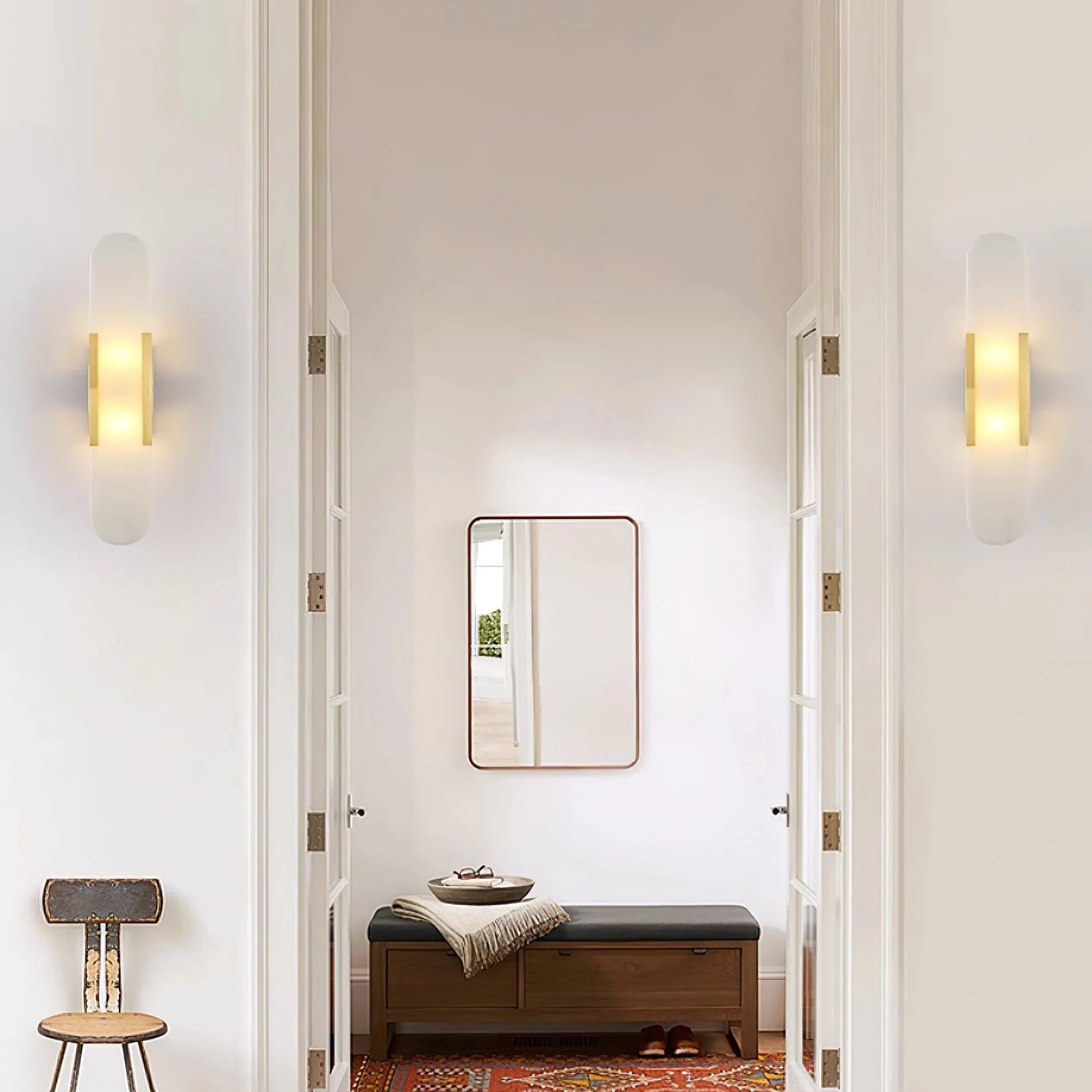 Stele Alabaster Sconce - Image 9