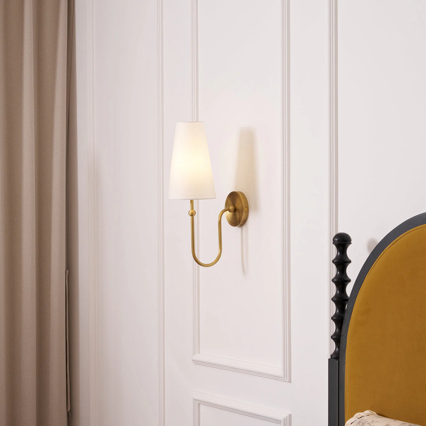 Stirrup Brass Wall Sconce - Image 10