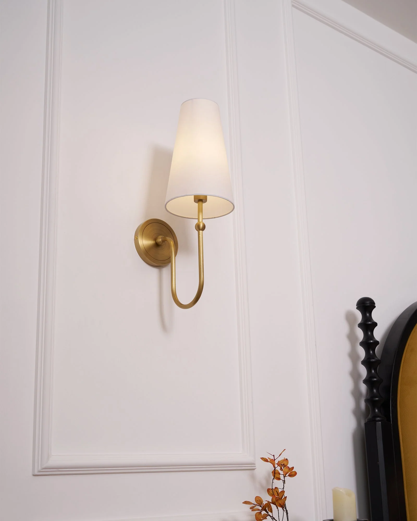 Stirrup Brass Wall Sconce - Image 12
