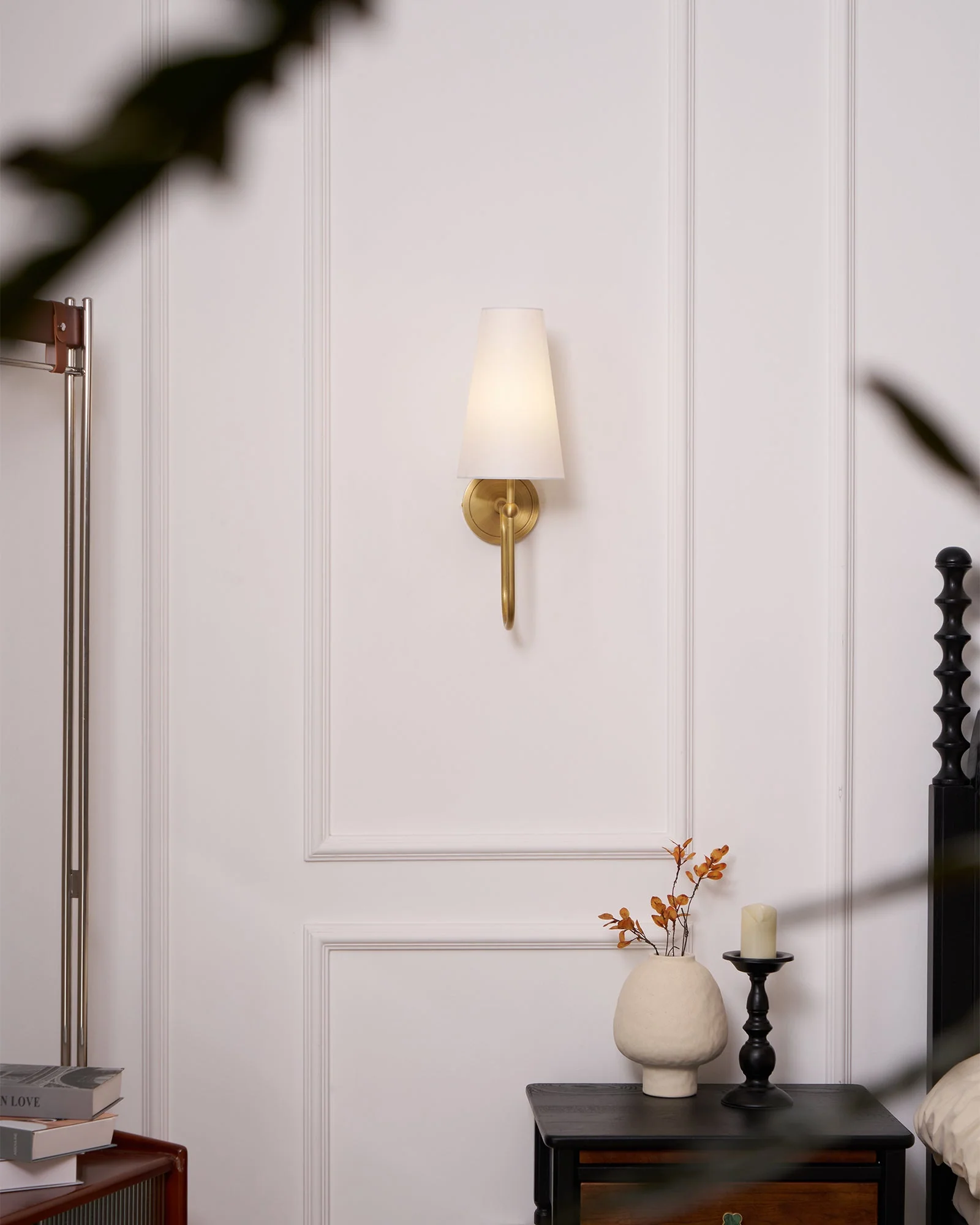 Stirrup Brass Wall Sconce - Image 13