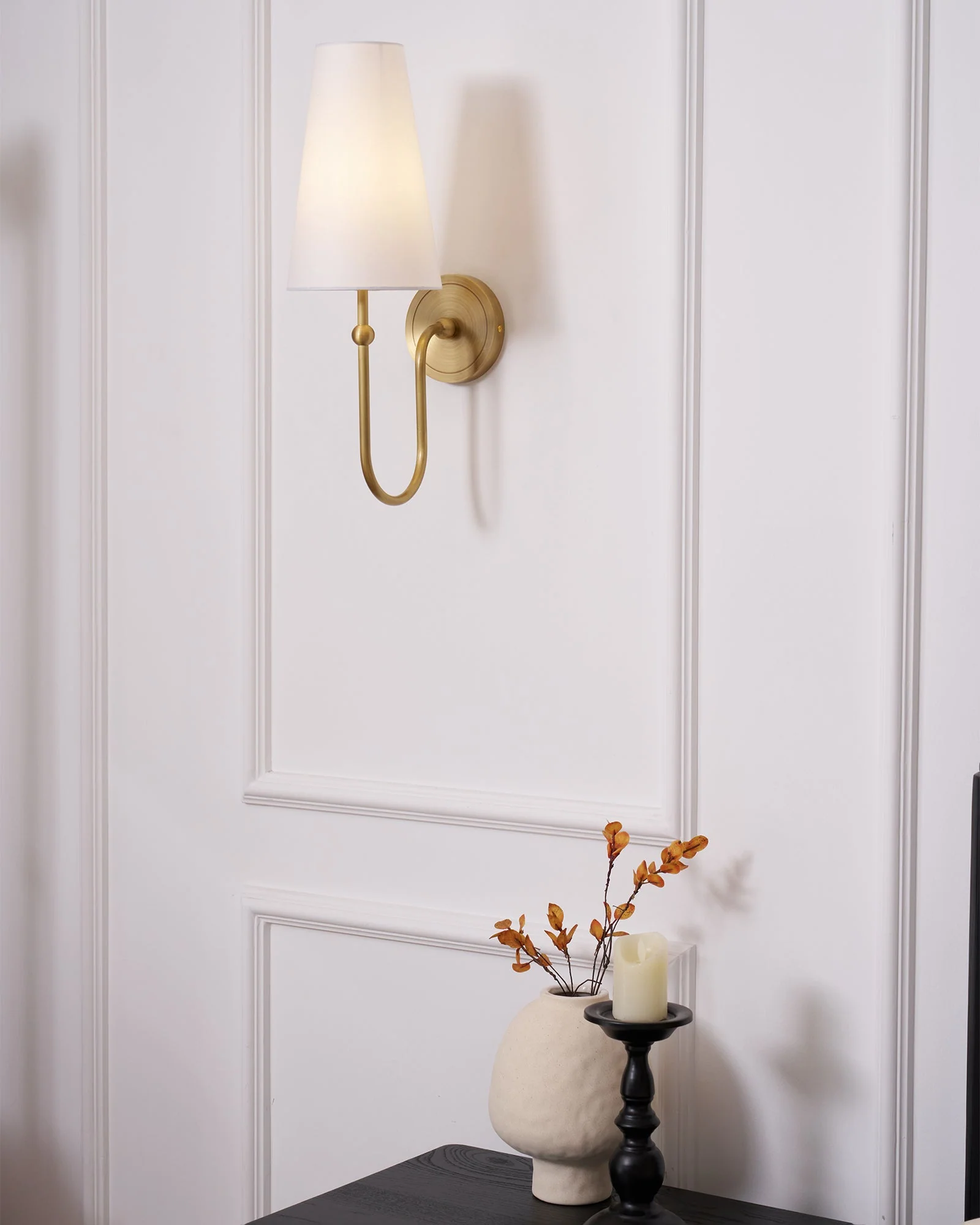 Stirrup Brass Wall Sconce - Image 14
