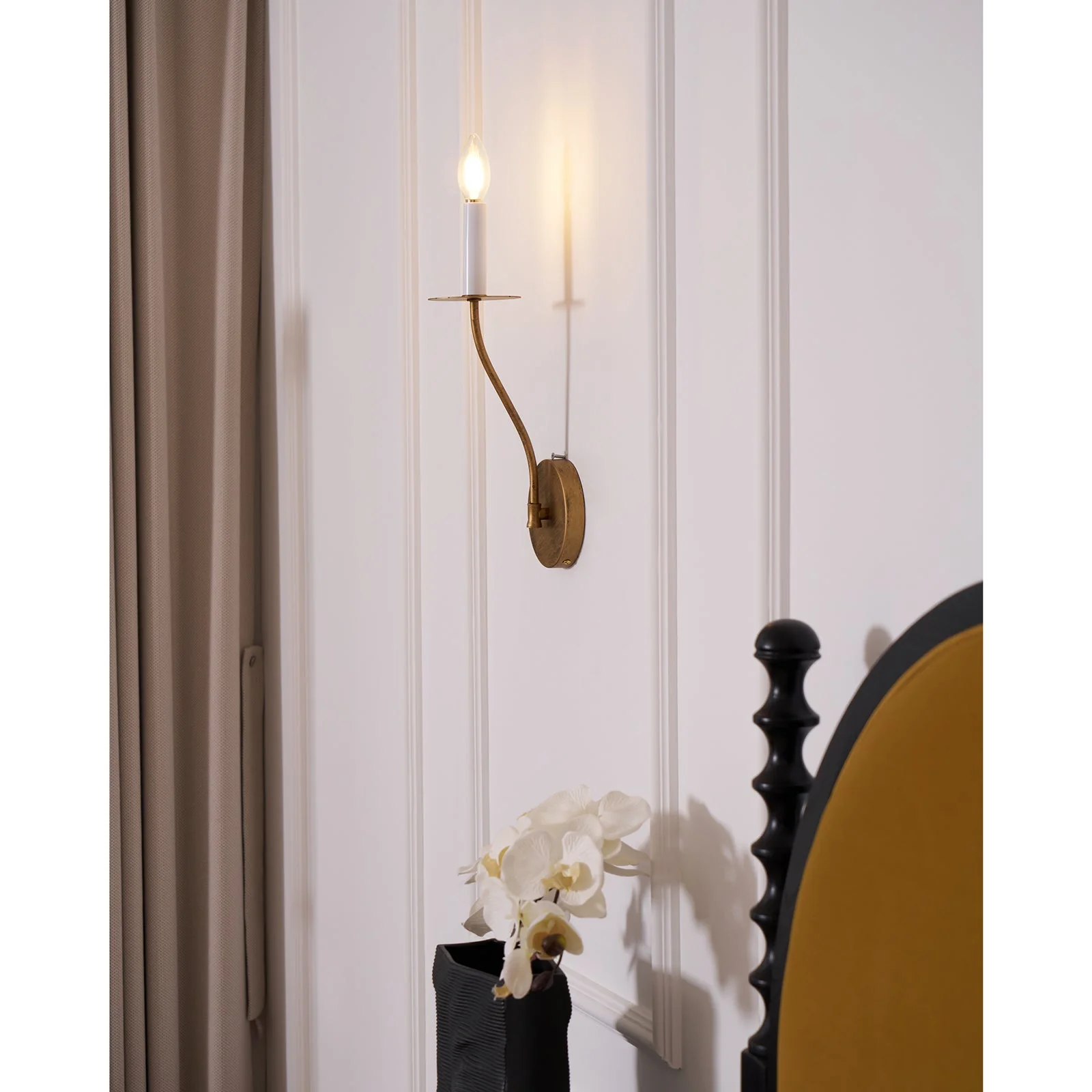 Taper Brass Wall Sconce - Image 11