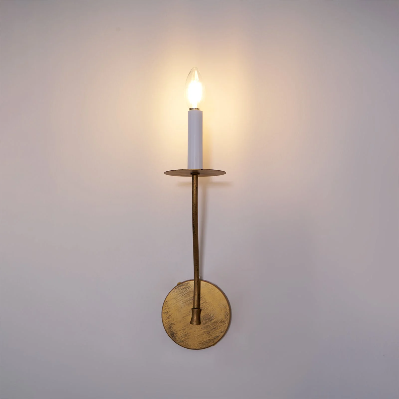 Taper Brass Wall Sconce - Image 15