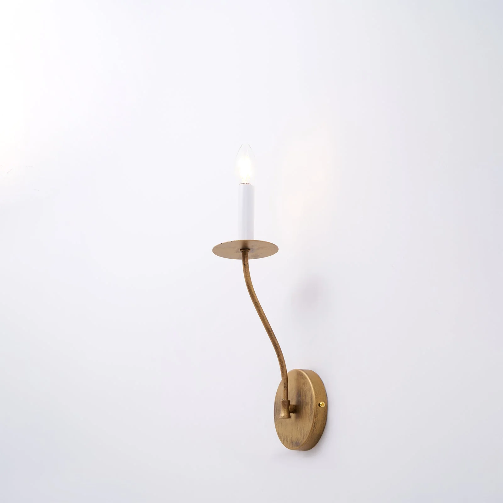 Taper Brass Wall Sconce - Image 18