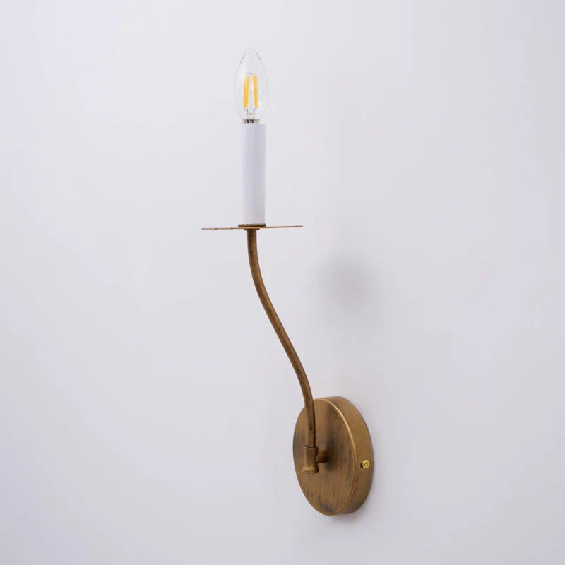 Taper Brass Wall Sconce - Image 22