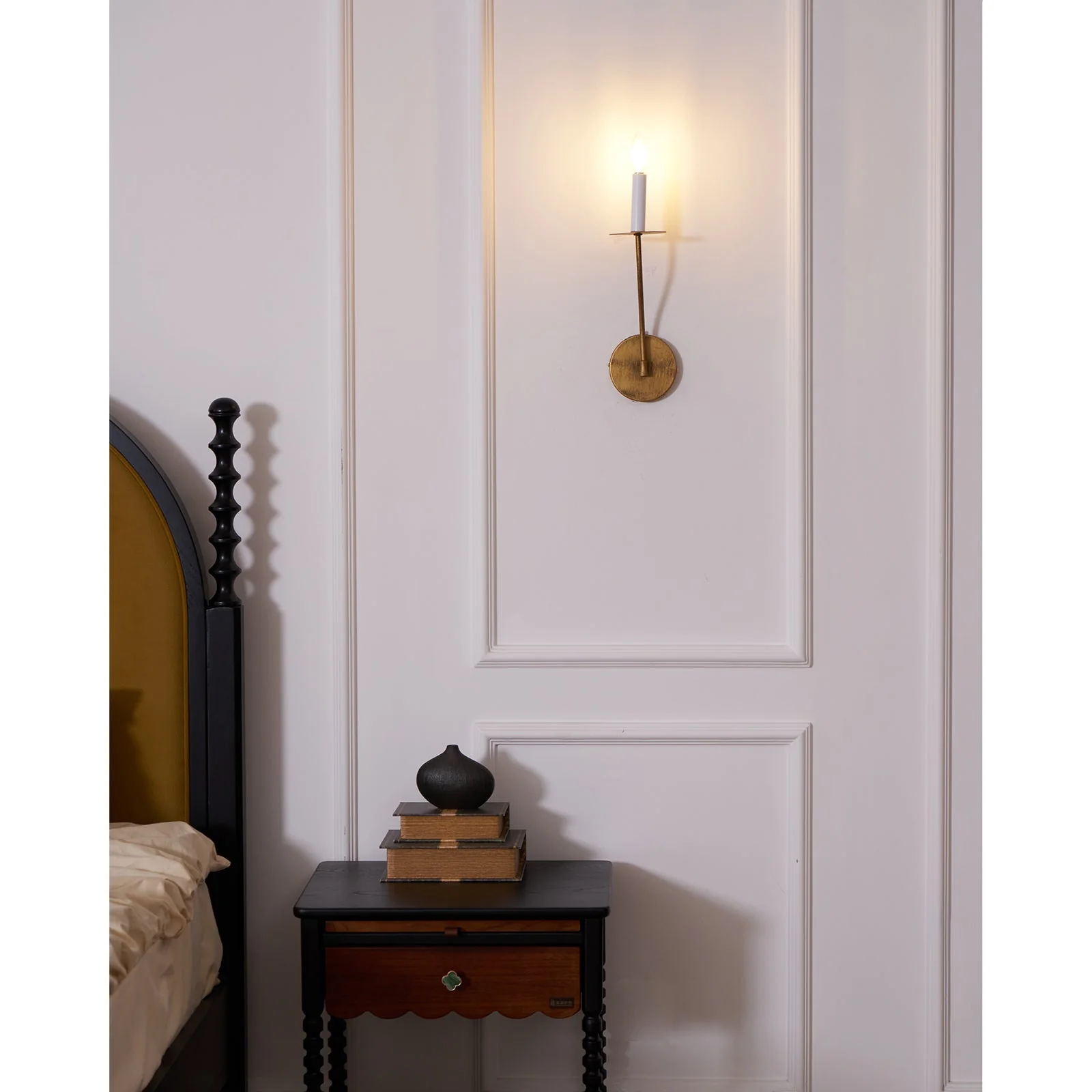 Taper Brass Wall Sconce - Image 6