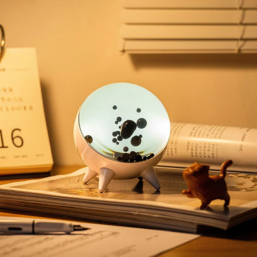 USB Rechargeable Ferrofluid Speaker - Bluetooth Rhythmic Music Display - Image 2