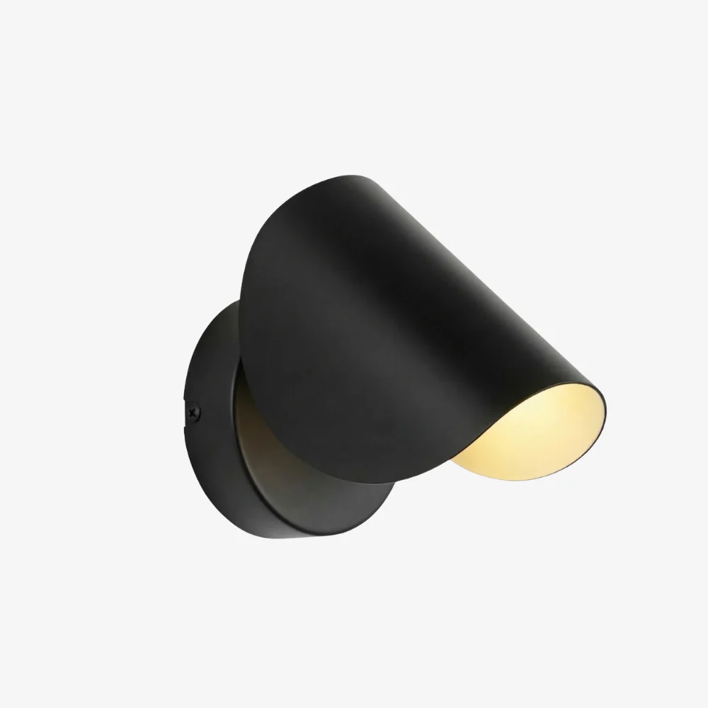 Vertical Pivoting Semi-Circle Wall Sconce - Directional Up and Down Light