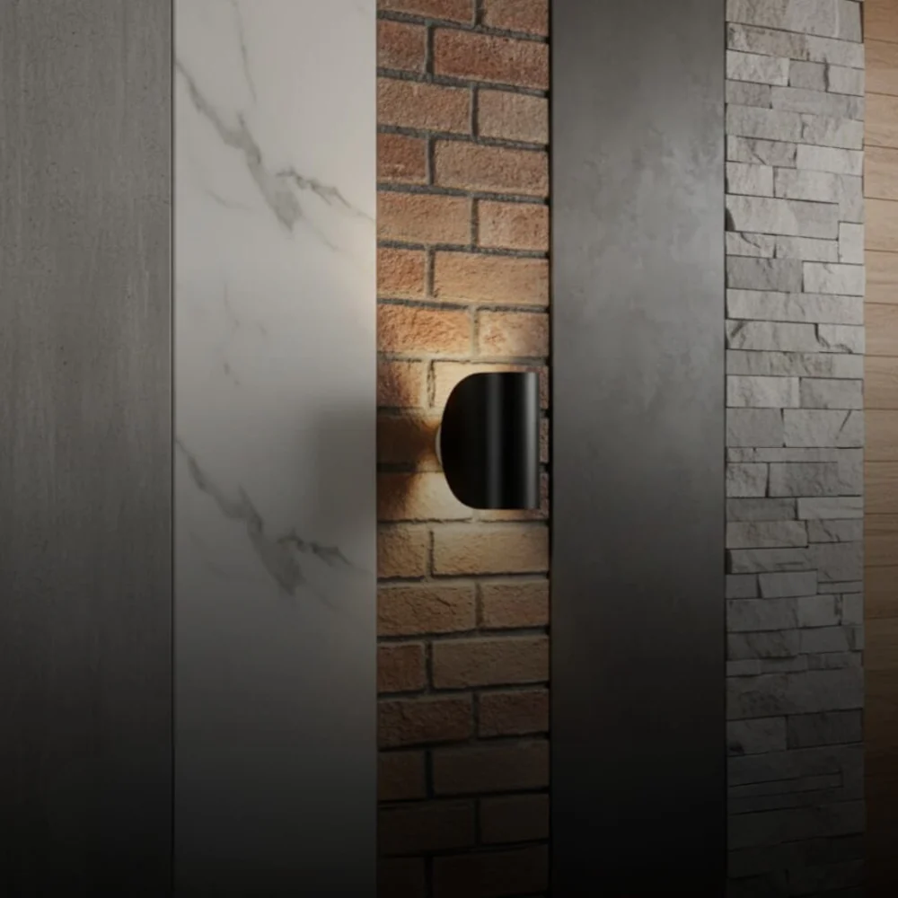 Vertical Pivoting Semi-Circle Wall Sconce - Directional Up and Down Light - Image 8