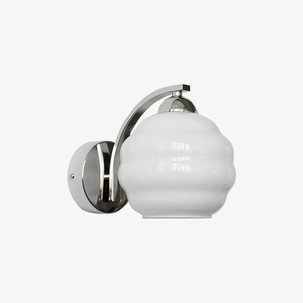 Wall Sconce with Ribbed Glass Globe - Modern Mid Century Gold - Image 17