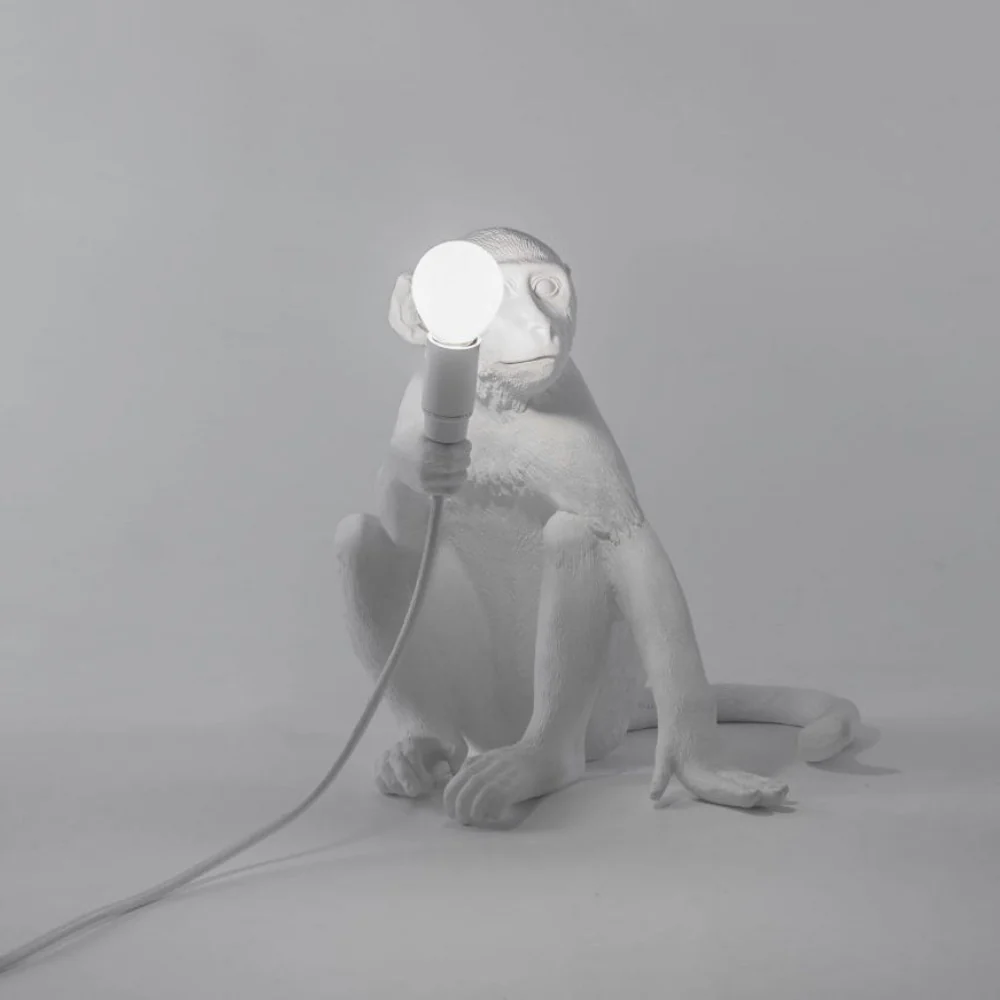 Whimsical Monkey Table Lamp - Sculptural Animal Art Desk Light - Image 39